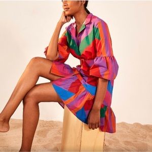 FARM Rio Multicolor Striped Dress